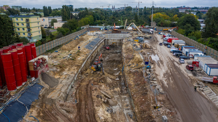 Łódź, TBM, nowy tunel, budowa tunelu, komora startowa, Odolanowska