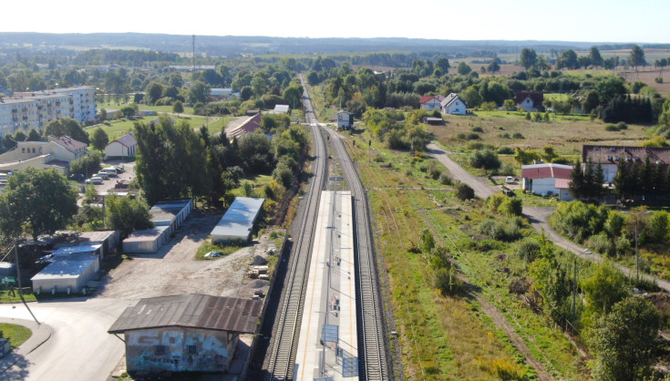 nowy przystanek, LK221, Dobre Miasto, powrót pociagów, nowy peron