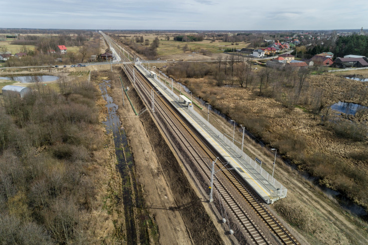 E75, Rail Baltica, CEF, tor, Prostyń, przystanek