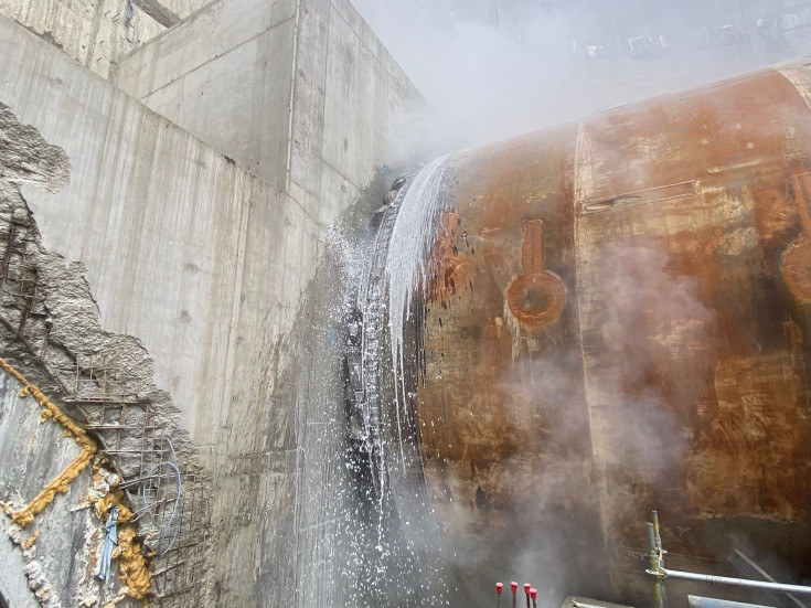 TBM, tarcza, budowa tunelu, drążenie tunelu kolejowego, Łódź Koziny