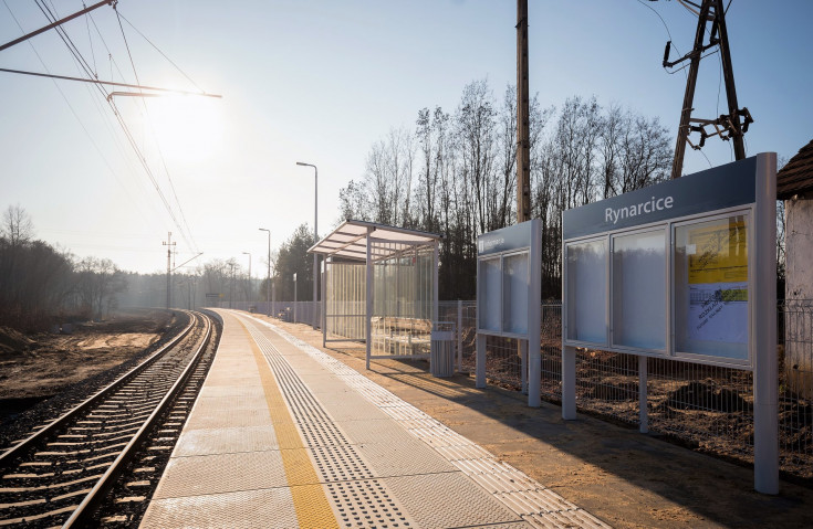 nowy przystanek, nowa infrastruktura pasażerska, nowy tor, Legnicko-Głogowski Okręg Miedziowy, Rynarcice