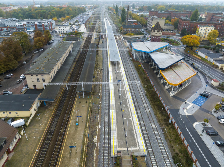 E59, CEF, budowa peronu, Stargard, przebudowa wiaduktu, prace przy wiadukcie, LCS Stargard