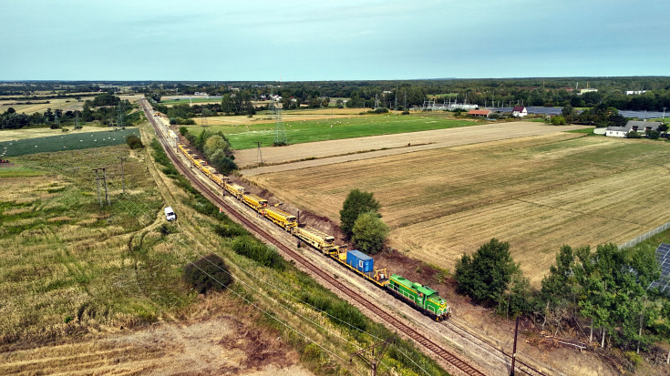 prace na linii, Grybów, LK70, Staszów