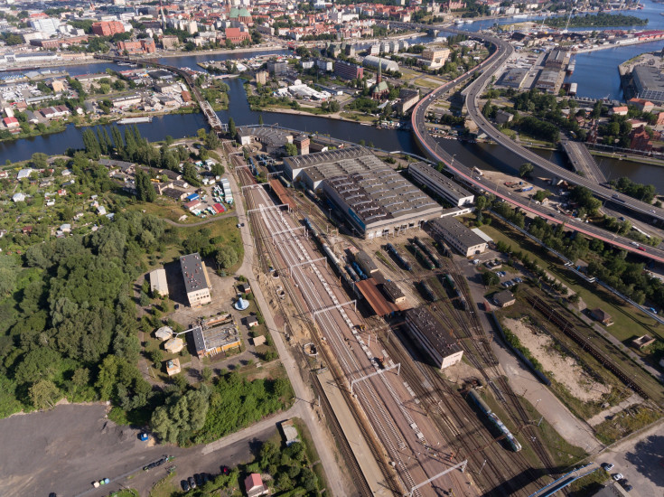 sterowanie ruchem, przewóz towarów, nowa sieć trakcyjna, Szczecin Port Centralny