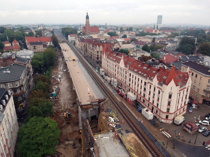 Kraków, E30, nowa estakada, zagospodarowanie terenu