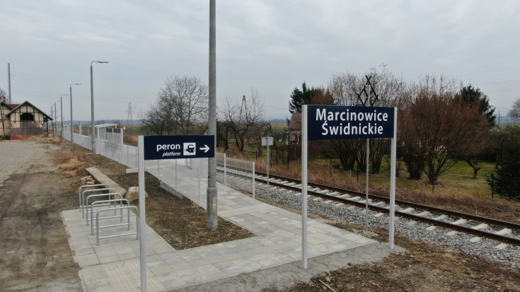 peron, LK285, nowa infrastruktura, przystanek, powrót pociagów, Marcinowice Świdnickie