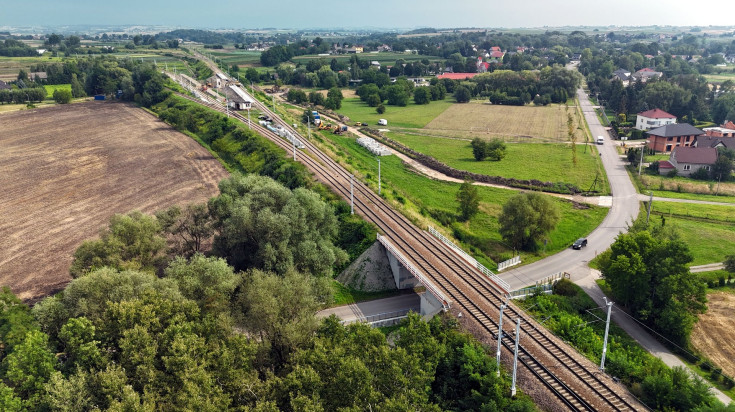 nowa infrastruktura, plac budowy, widok z lotu ptaka, Kraków Kościelniki, nowy parking