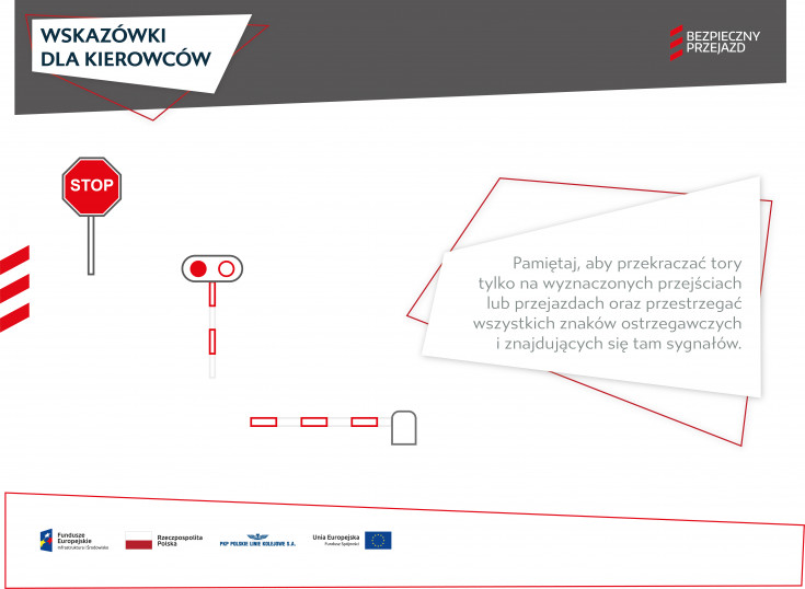 bezpieczny przejazd, bezpieczeństwo, kampania społeczna, materiał informacyjny, materiał edukacyjny, wskazówki, wskazówki dla kierowców, wskazówki dla pieszych, infografika, kierowca