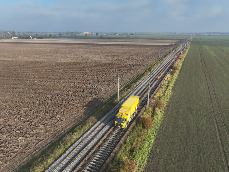 PUN, maszyna, LK204, prace na stacji kolejowej