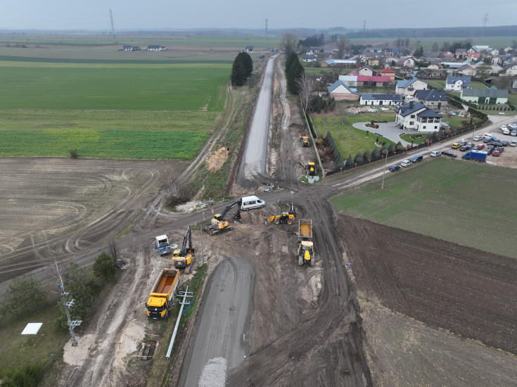 linia kolejowa, prace budowlane, Śniadowo, Kolej+, Łomża, postęp prac