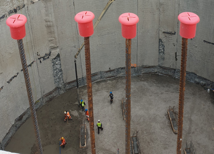 tunel średnicowy, prace budowlane, TBM, tarcza, komora startowa