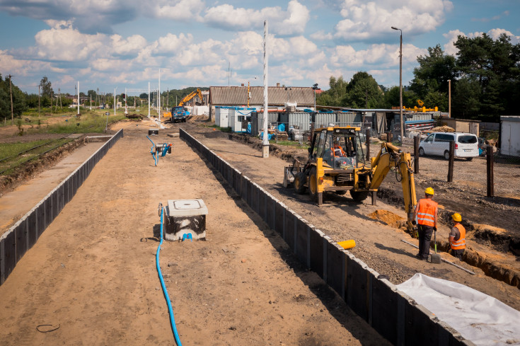 LK182, nowa infrastruktura, prace na stacji kolejowej, Siewierz