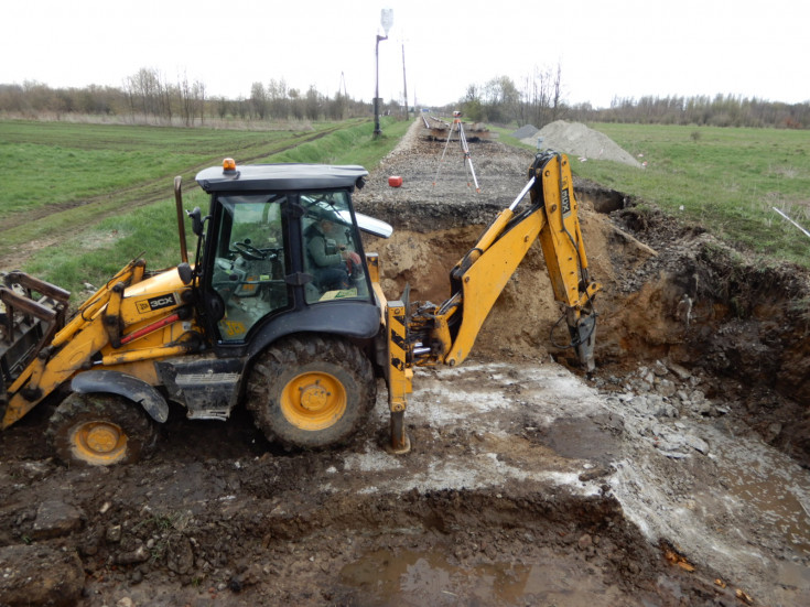 elektryfikacja, prace budowlane, LK68, nowa infrastruktura, Grodzisko Dolne