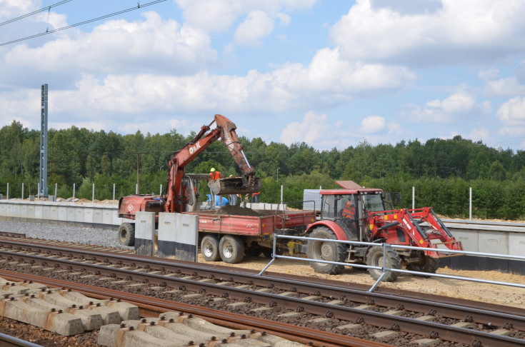 CMK, modernizacja, LK4, Opoczno Południe, nowy rozjazd, nowy tor