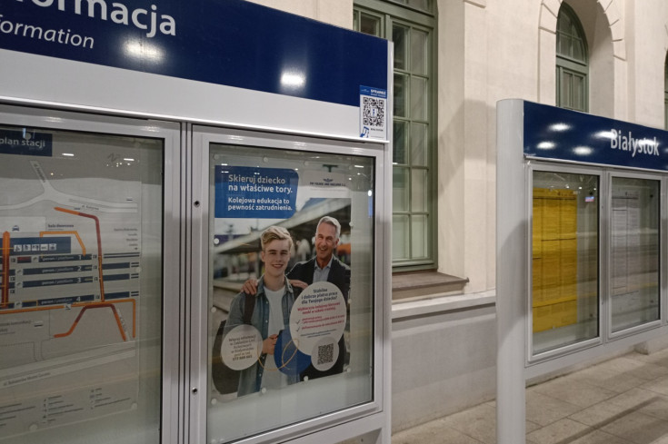 Białystok, stacja, rozkład jazdy, Portal Pasażera, kod QR
