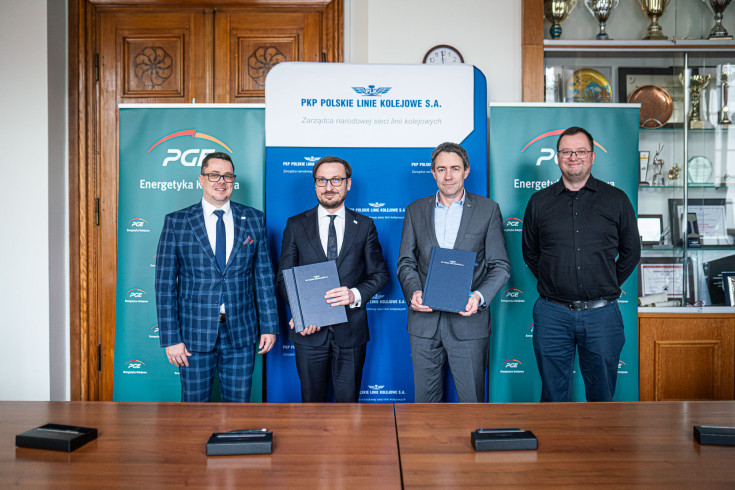 sieć trakcyjna, linia kolejowa, porozumienie, podstacja trakcyjna, Wyborski Piotr, Mochocki Marcin, PGE Energetyka Kolejowa S.A., energia