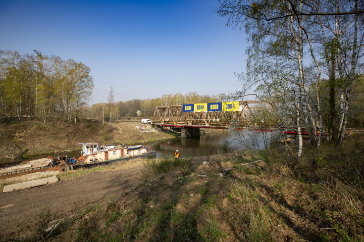 most, Toszek Północ, Rudziniec Gliwicki, Stare Koźle, Kanał Kędzierzyński, barka