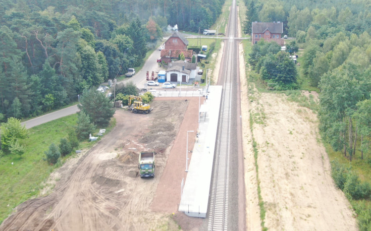 nowa infrastruktura, LK211, nowy peron, Popławki