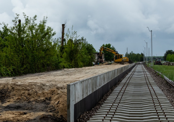 nowy przystanek, Kępa Rzeczycka, nowy tor