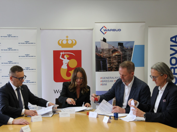 podpisanie umowy, budowa tunelu, Warszawa Wesoła, Praskiego Pułku