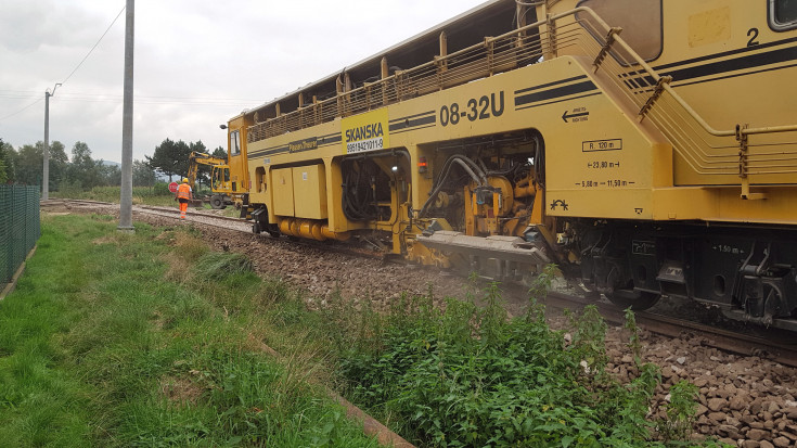 maszyna, nowa infrastruktura pasażerska, Wadowice, Andrychów, LK117, prace na linii