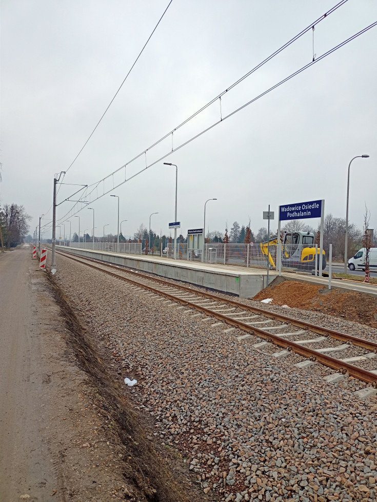 nowy przystanek, nowa infrastruktura pasażerska, LK117, Wadowice Osiedle Podhalanin