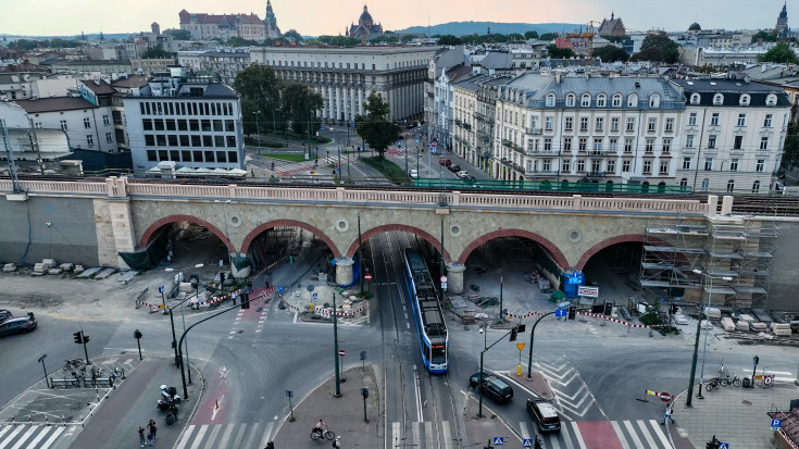 Kraków, wiadukt, Grzegórzecka