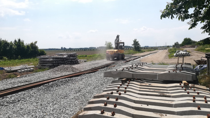 tor, nowy przystanek, prace budowlane, infrastruktura kolejowa, LK285, Bielany Wrocławskie