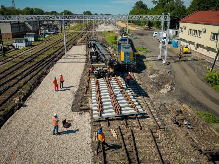 Oświęcim, LK93, nowa infrastruktura, prace na stacji kolejowej