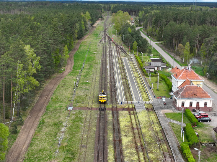 stacja, LK201, widok z lotu ptaka, Lipowa Tucholska