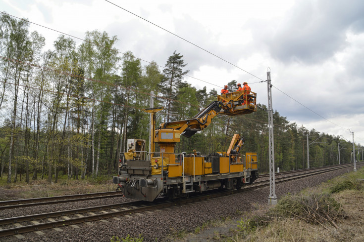 Zgorzelec, elektryfikacja, Węgliniec, LK274, pociąg sieciowy, tor, nowa sieć trakcyjna, LK278