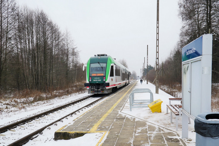 peron, nowy przystanek, nowa infrastruktura pasażerska, pociąg pasażerski, Program Przystankowy, Suchowolce