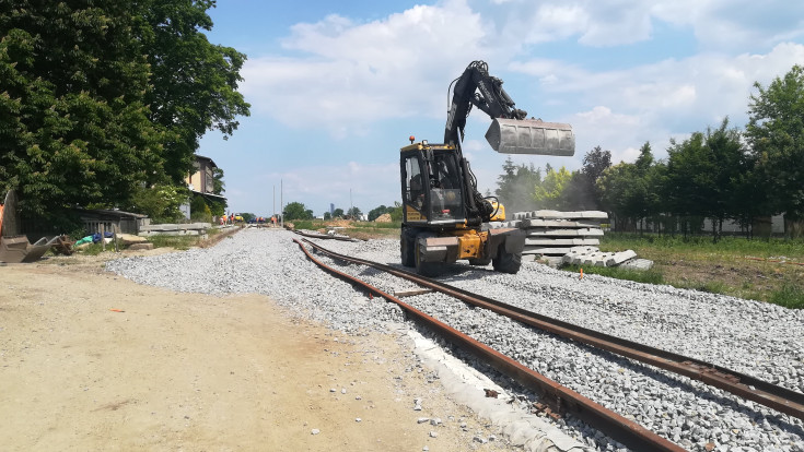 tor, nowy przystanek, prace budowlane, infrastruktura kolejowa, LK285, Bielany Wrocławskie