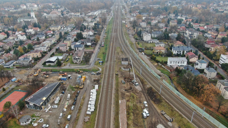 E75, Rail Baltica, skrzyżowanie bezkolizyjne, Zielonka, prace budowlane