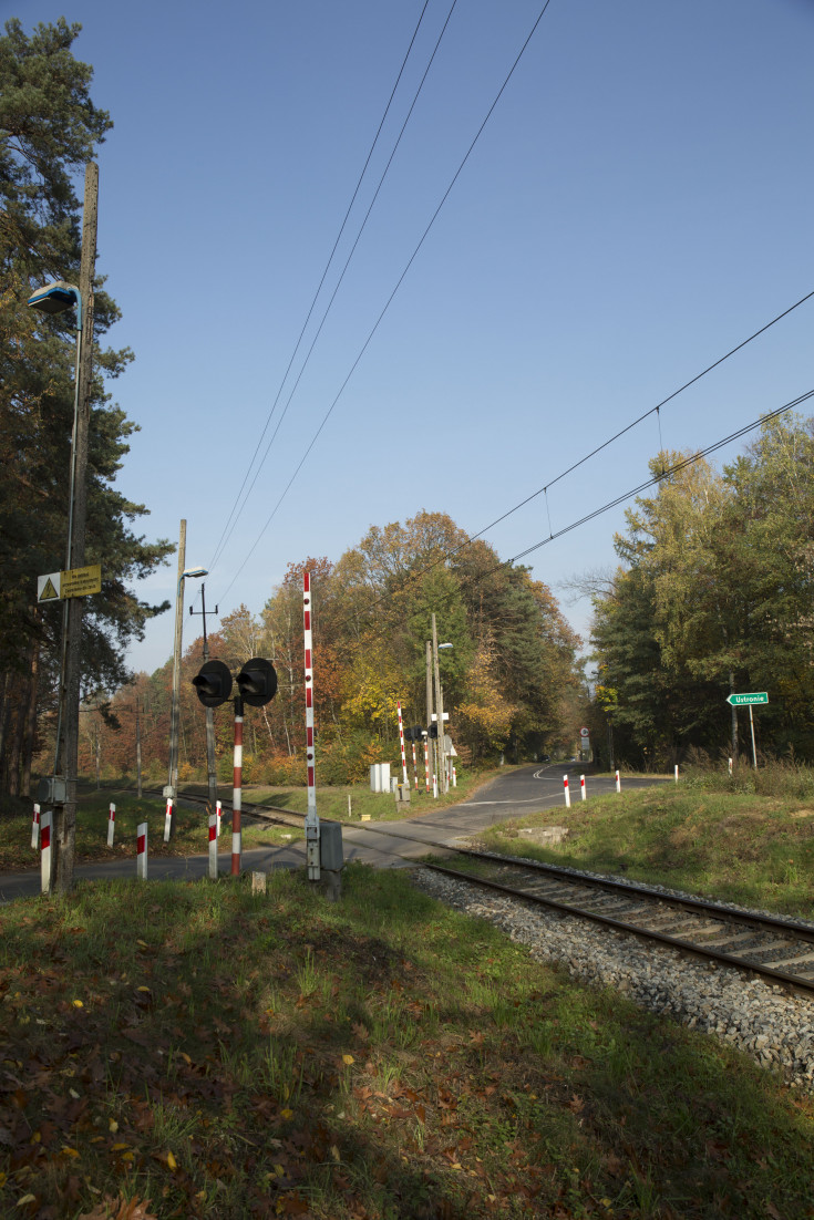 przejazd kolejowo-drogowy, Łódź Widzew, LK16, Ozorków, Ustronie