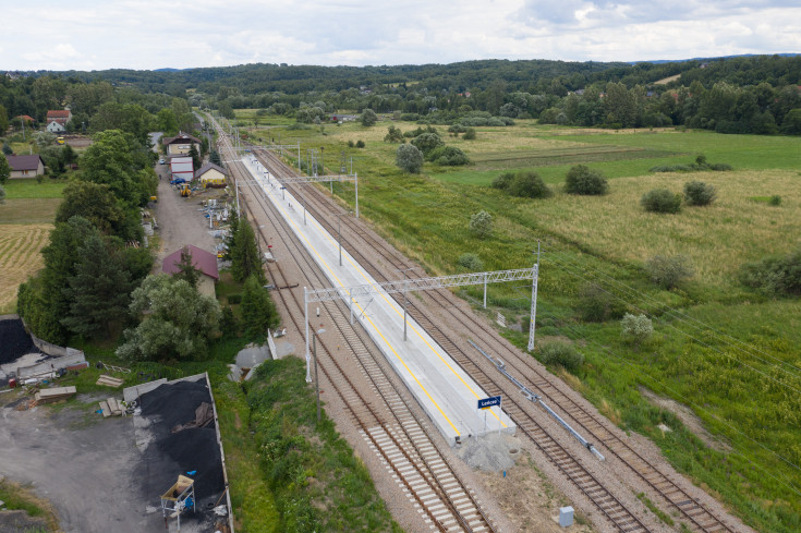 stacja, POIiŚ 2014-2020, małopolskie, LK97, Leńcze, kolejowa zakopianka