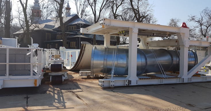 Łódź, Łódź Fabryczna, tunel kolejowy, TBM, maszyna