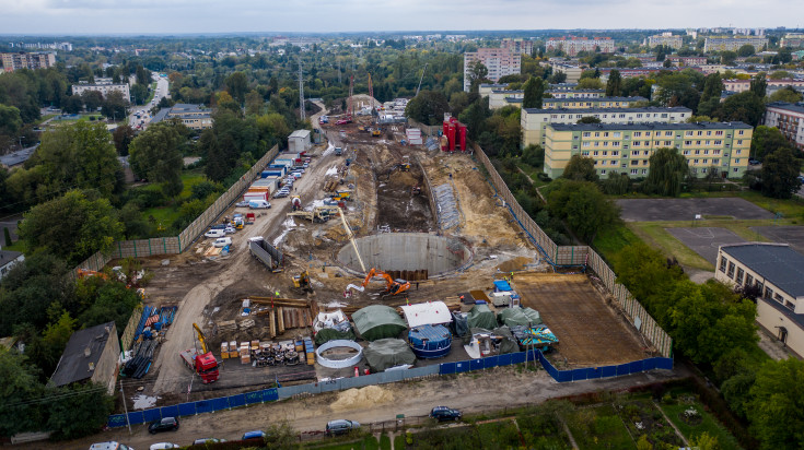 Łódź, TBM, nowy tunel, budowa tunelu, komora startowa, Odolanowska