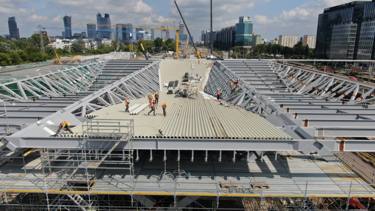 Warszawa Zachodnia, linia średnicowa, warszawska linia średnicowa, Budimex, modernizacja stacji, dron, WWK