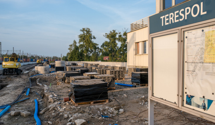 stacja, CEF, E20, Terespol, budowa peronu