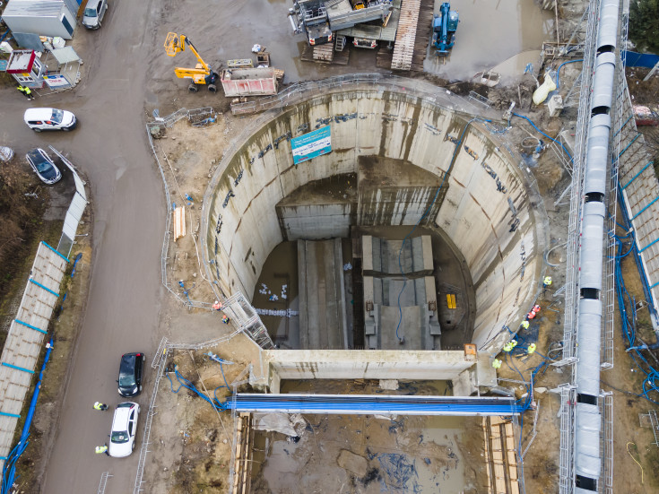 POIiŚ 2014-2020, Łódź, TBM, Faustyna, drążenie tunelu kolejowego, Stolarska