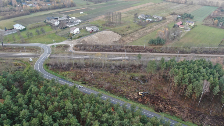 E75, Rail Baltica, skrzyżowanie bezkolizyjne, prace budowlane, Mokra Wieś