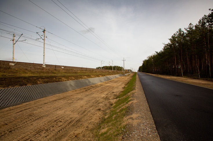 E75, Rail Baltica, CEF, podjazd, Szulborze Wielkie, przebudowany przystanek