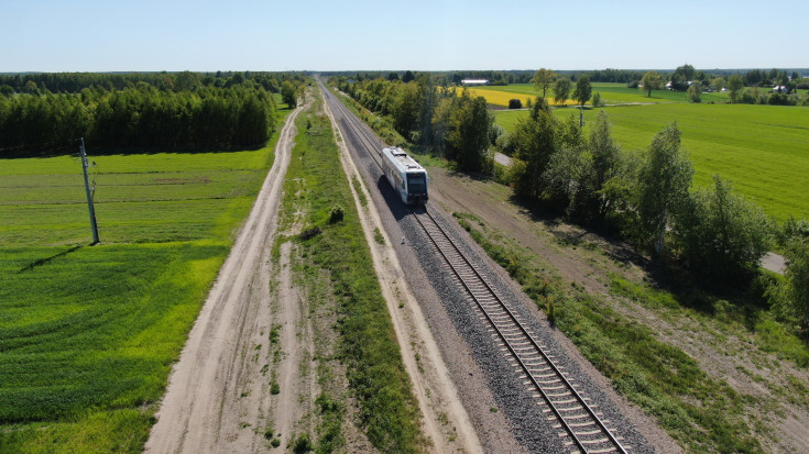 Lublin, tor, Łuków, szynobus, LK30, widok z góry