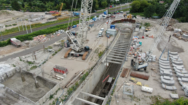 Łódź Żabieniec, Łódź Fabryczna, Łódź Kaliska, alomeracja łódzka, budowa tunelu