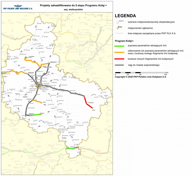 Ministerstwo Infrastruktury, mapa, Kolej+, wniosek, samorząd, Program Uzupełniania Lokalnej i Regionalnej Infrastruktury Kolejowej, drugi etap naboru