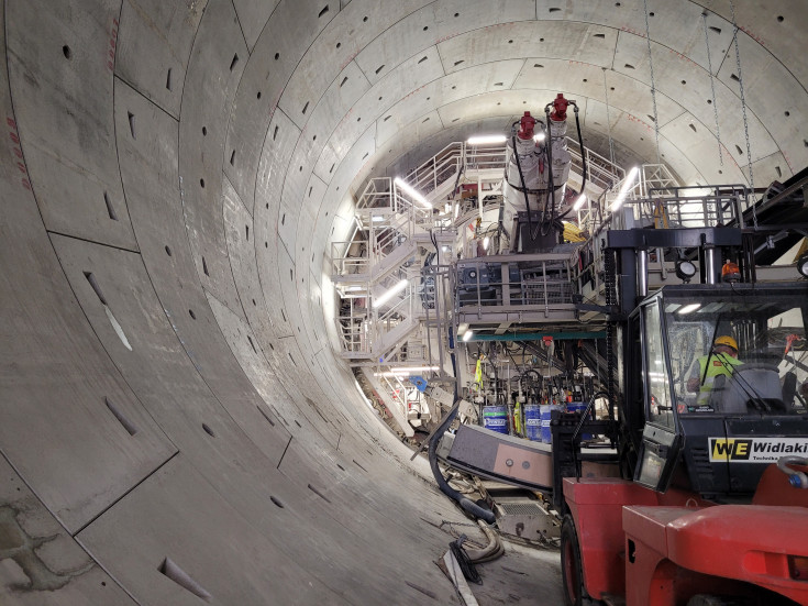 TBM, Święta Katarzyna, tarcza, drążenie tunelu kolejowego