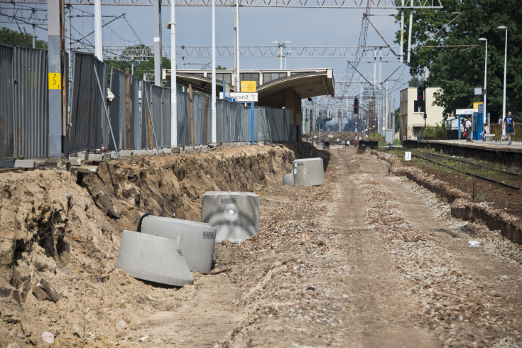 modernizacja, CEF, Łącząc Europę, LK447, Warszawa Włochy, warszawski węzeł kolejowy, kolej aglomeracyjna, aglomeracja warszawska, prace budowlane, inwestycja