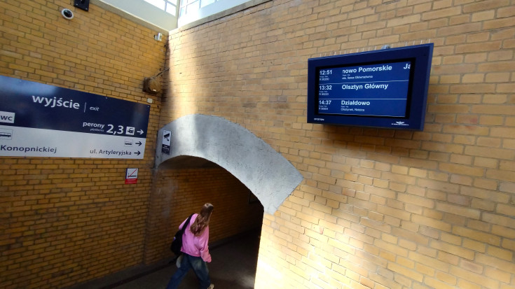 nowy przystanek, Olsztyn Zachodni, nowa infrastruktura, nowy wyświetlacz