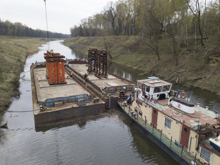 most, Toszek Północ, Rudziniec Gliwicki, Stare Koźle, Kanał Kędzierzyński, barka